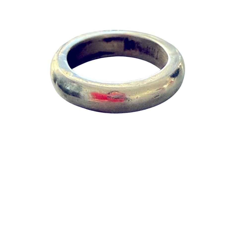 Lois Hill Solid 925 Sterling Silver Band Rube Ring Size 6.25